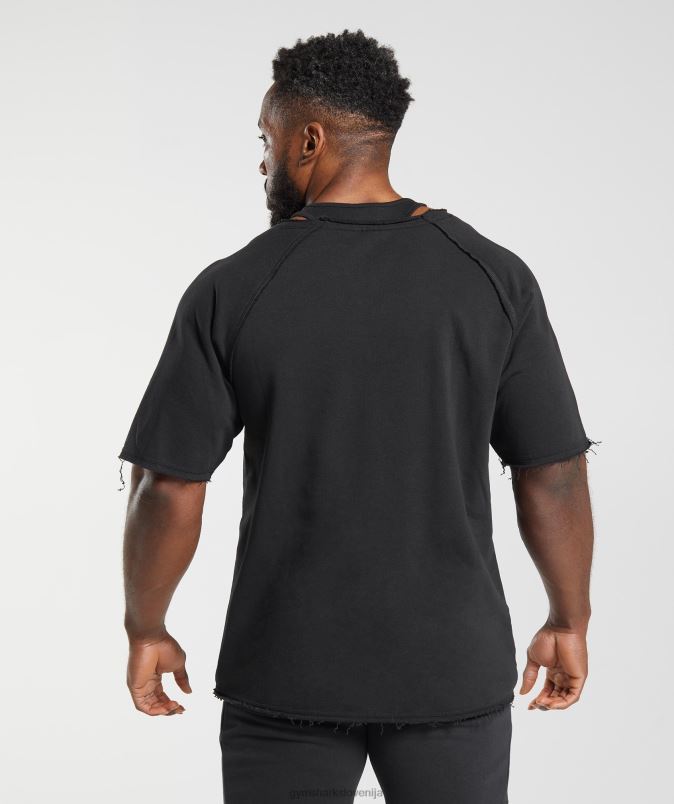 zapuščina rag top moškiGymshark Črna J00L2718