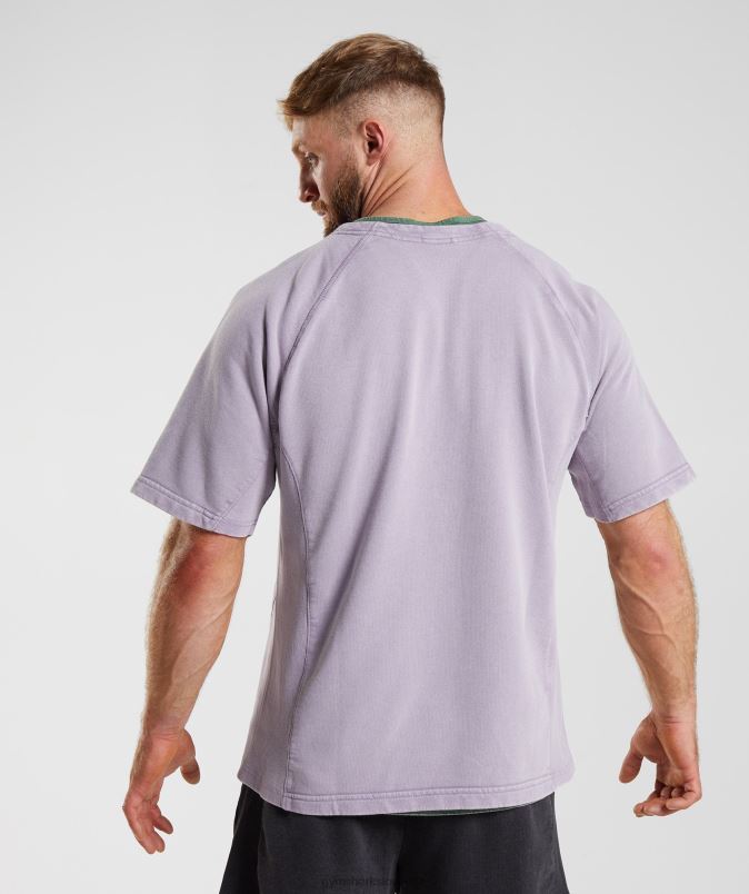 zgornja stran iz prane krpe moškiGymshark zasenčena lila J00L2723