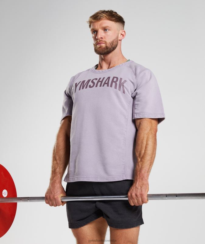 zgornja stran iz prane krpe moškiGymshark zasenčena lila J00L2723