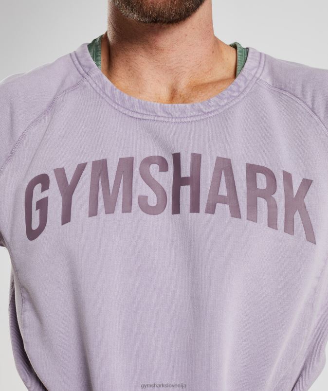 zgornja stran iz prane krpe moškiGymshark zasenčena lila J00L2723