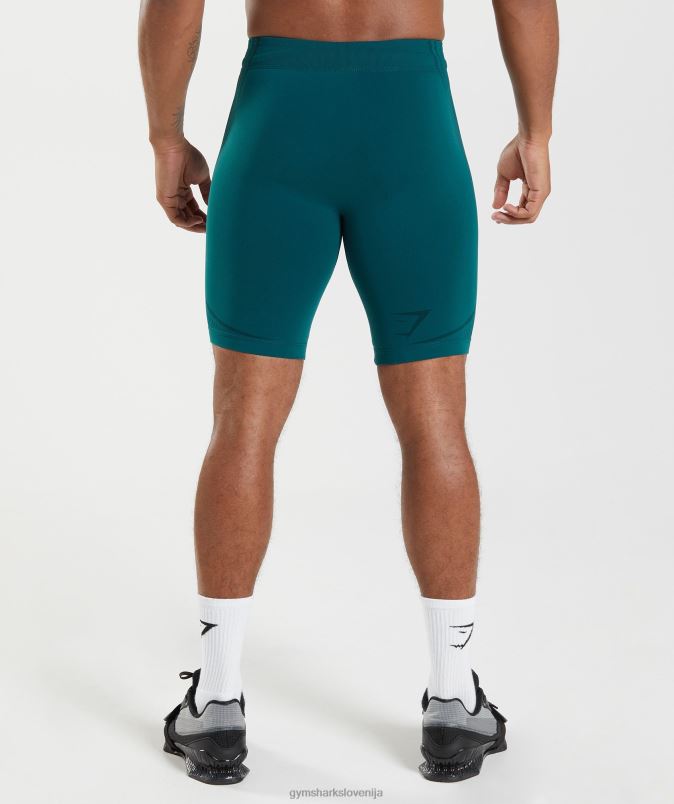 315 brezšivne 1/2 kratke hlače moškiGymshark zimsko modra/črna J00L21038