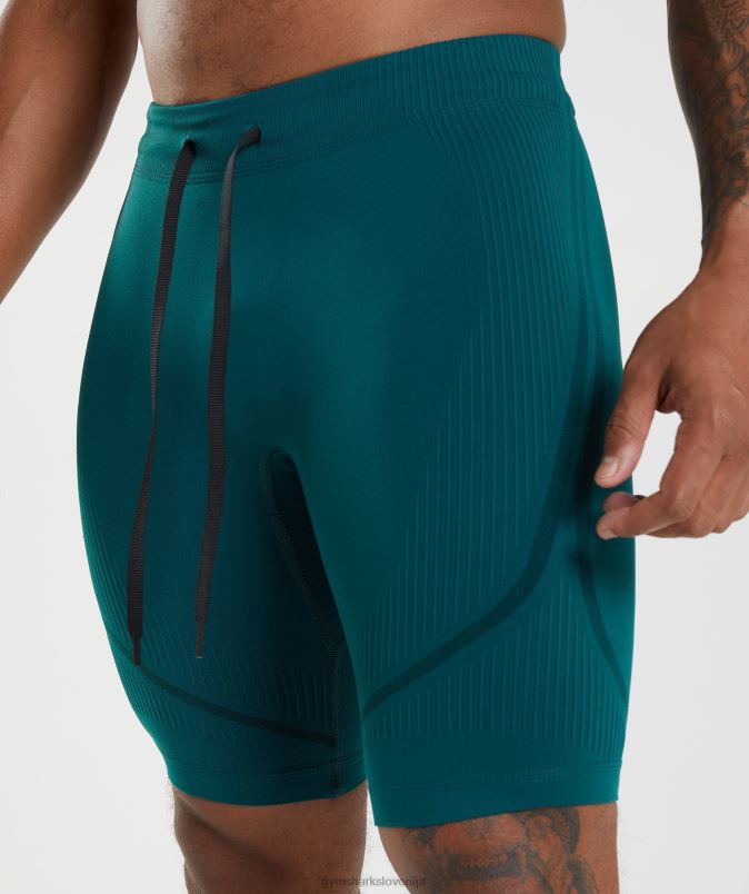 315 brezšivne 1/2 kratke hlače moškiGymshark zimsko modra/črna J00L21038