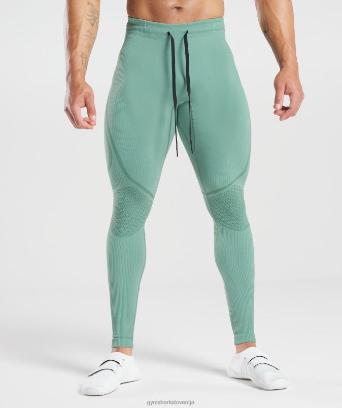 315 brezšivne hlačne nogavice moškiGymshark črnilo modro/draguljasto zelena J00L21030