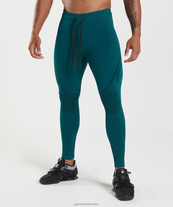 315 brezšivne hlačne nogavice moškiGymshark zimsko modra/črna J00L21040