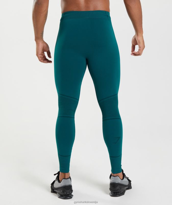 315 brezšivne hlačne nogavice moškiGymshark zimsko modra/črna J00L21040