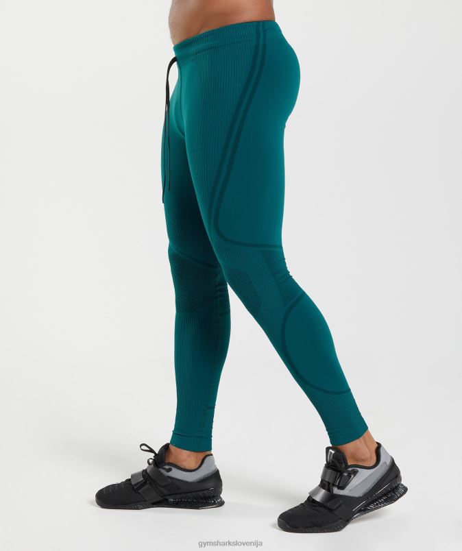 315 brezšivne hlačne nogavice moškiGymshark zimsko modra/črna J00L21040