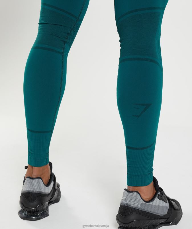 315 brezšivne hlačne nogavice moškiGymshark zimsko modra/črna J00L21040