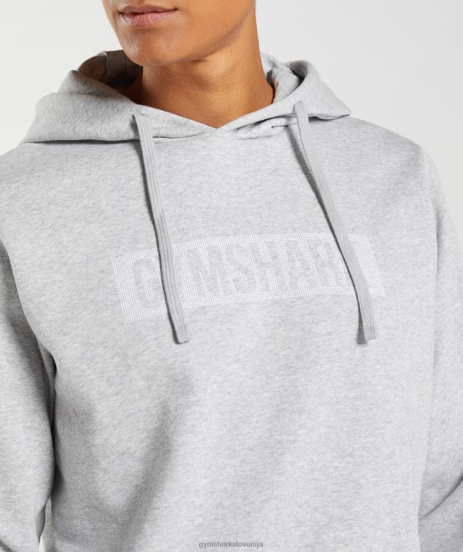 blok pulover s kapuco moškiGymshark svetlo sivi lapor J00L2868