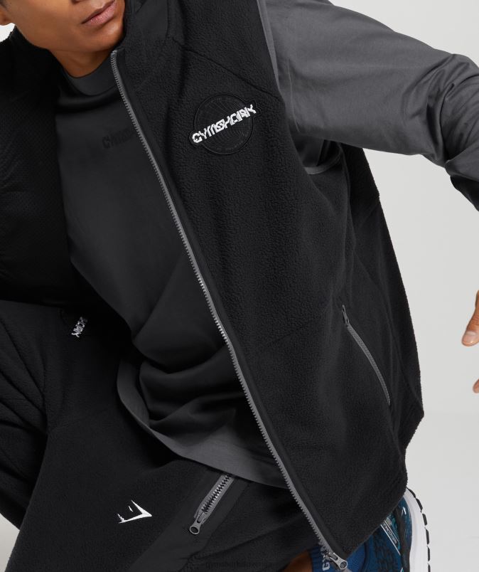 brezrokavnik vibes moškiGymshark Črna J00L2825