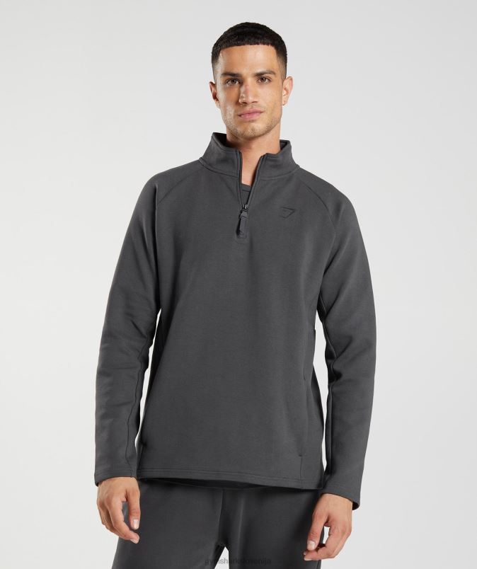 dan počitka 1/4 zadrge moškiGymshark oniks siva J00L2862