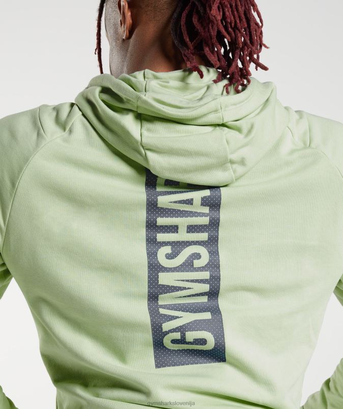 drzen pulover s kapuco moškiGymshark flora zelena J00L2852