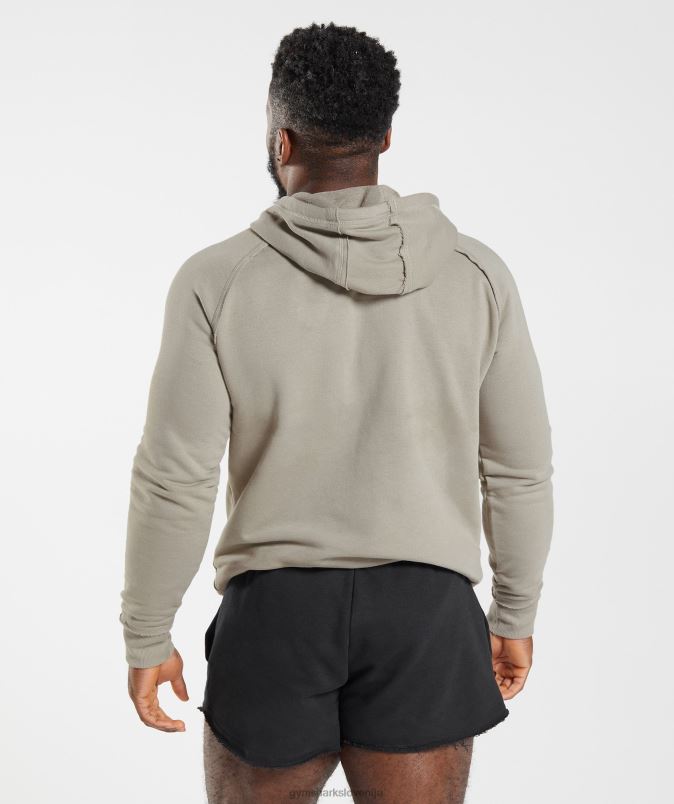 legacy pulover s kapuco moškiGymshark ekru rjava J00L2854