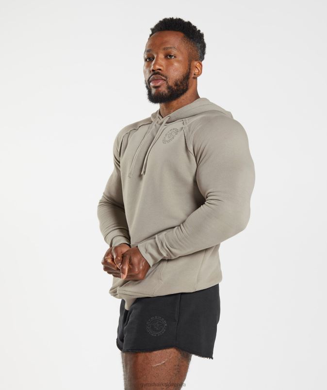 legacy pulover s kapuco moškiGymshark ekru rjava J00L2854