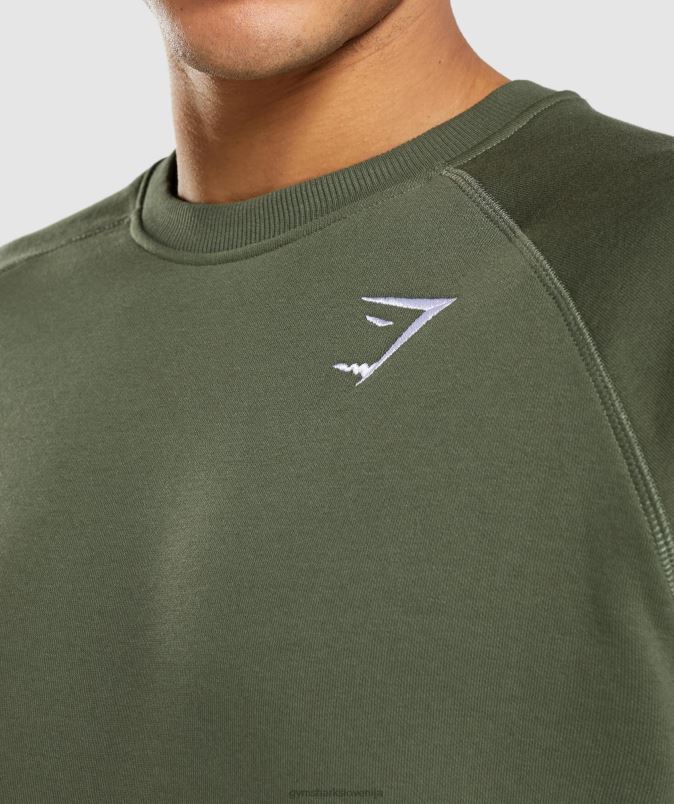 majica z grbom moškiGymshark jedro olive J00L2795