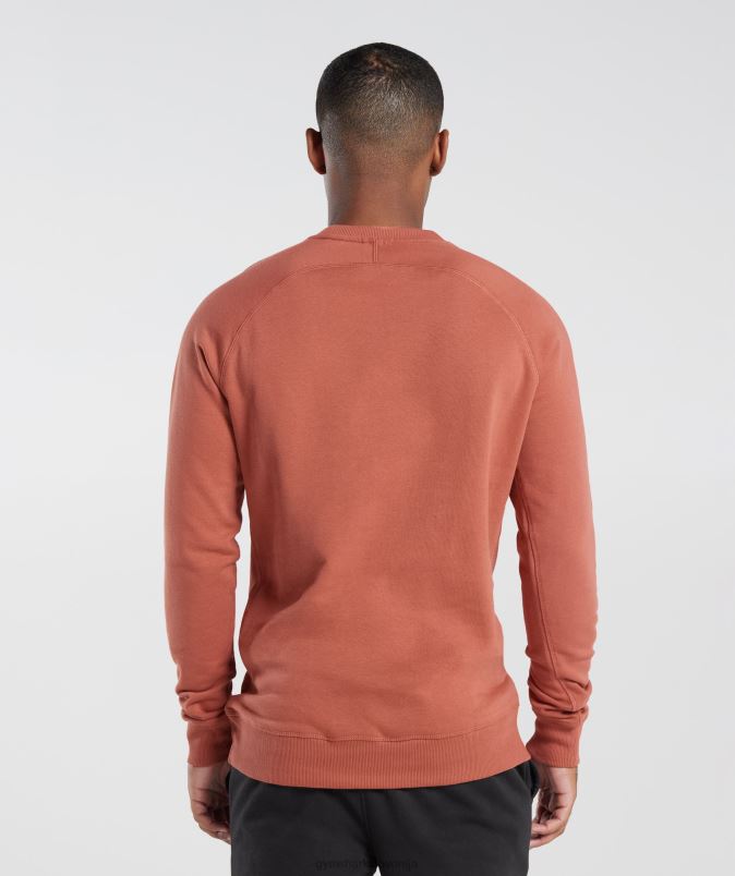 majica z grbom moškiGymshark kaki rdeči J00L21053