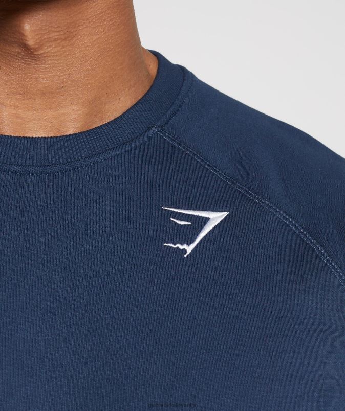 majica z grbom moškiGymshark mornarica J00L2814