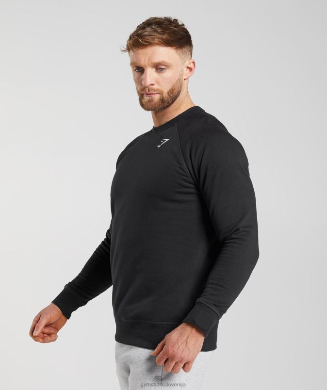 majica z grbom moškiGymshark Črna J00L2787