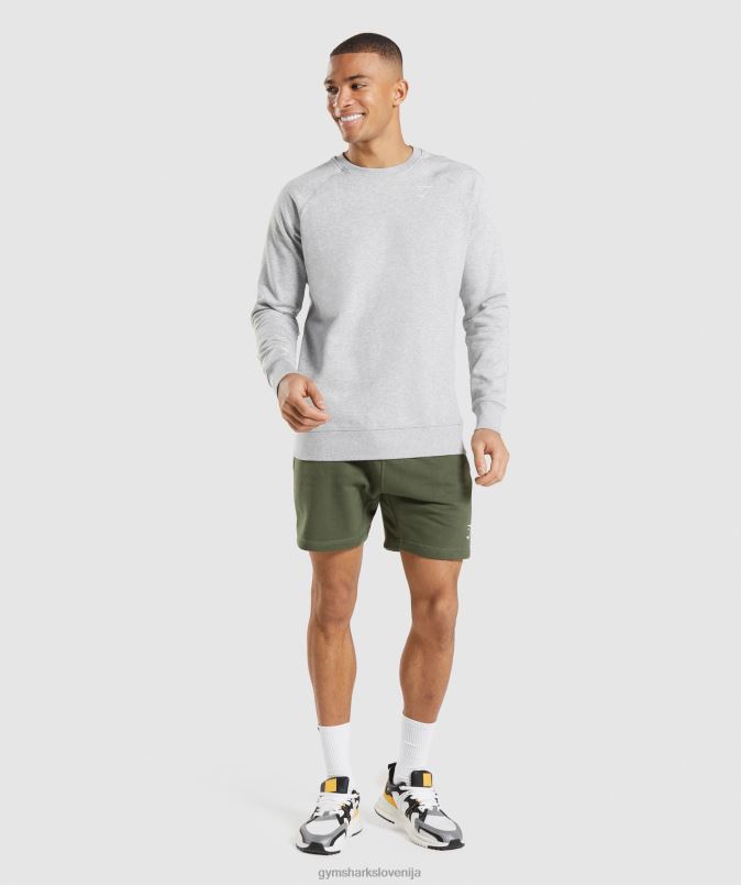 majica z grbom moškiGymshark svetlo sivi lapor J00L21055