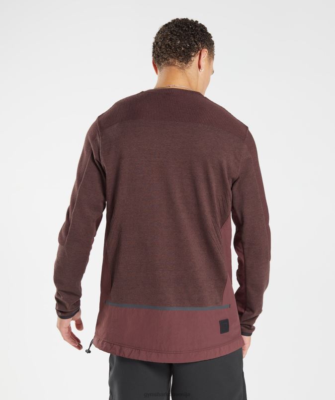 ponovno prevzeti posadko moškiGymshark češnjevo rjav lapor J00L2839