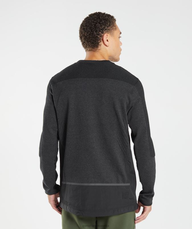 ponovno prevzeti posadko moškiGymshark črni lapor J00L2830