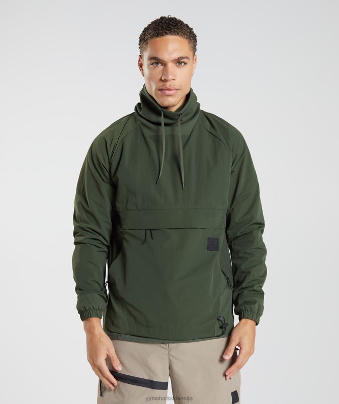 ponovno vzeti anorak moškiGymshark mah olivno J00L2834