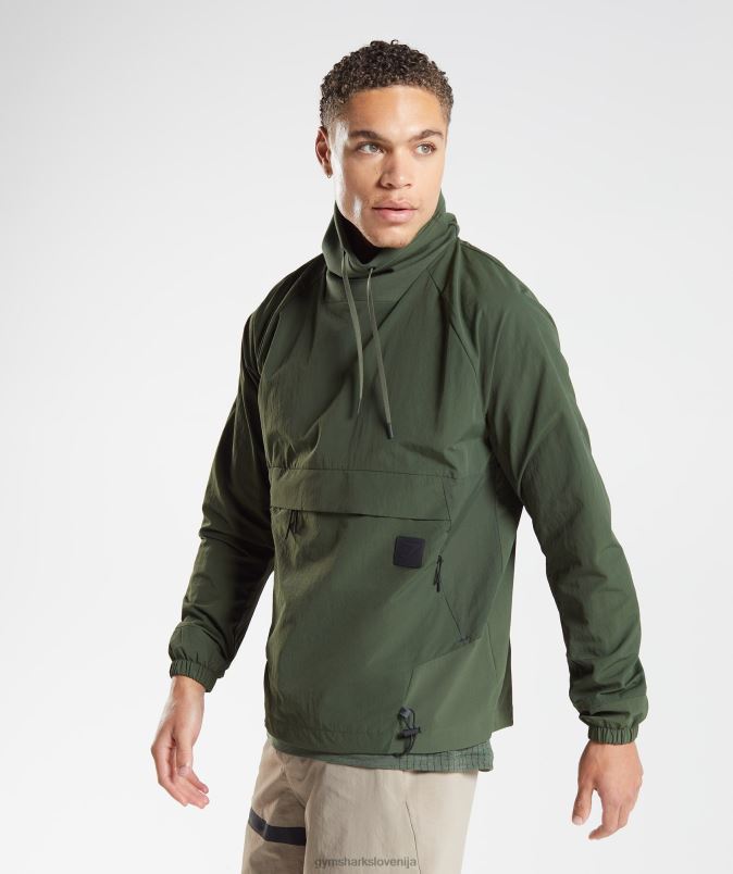 ponovno vzeti anorak moškiGymshark mah olivno J00L2834
