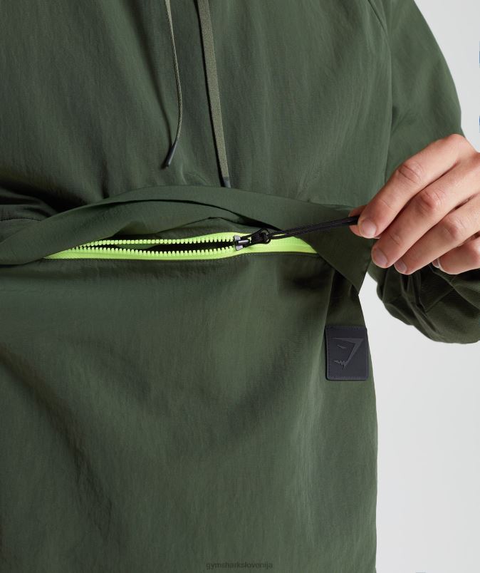 ponovno vzeti anorak moškiGymshark mah olivno J00L2834