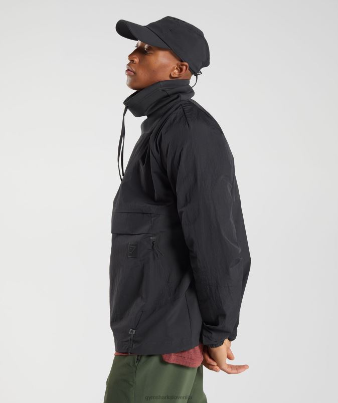 ponovno vzeti anorak moškiGymshark Črna J00L2828