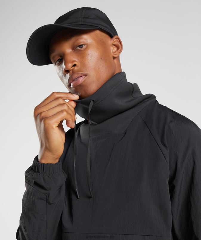 ponovno vzeti anorak moškiGymshark Črna J00L2828