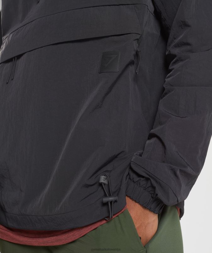 ponovno vzeti anorak moškiGymshark Črna J00L2828