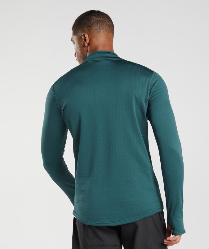 športna 1/4 zadrga moškiGymshark zimska modrica J00L2815