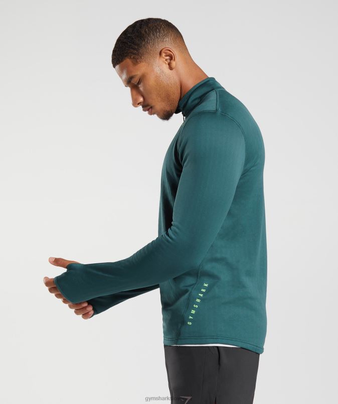 športna 1/4 zadrga moškiGymshark zimska modrica J00L2815