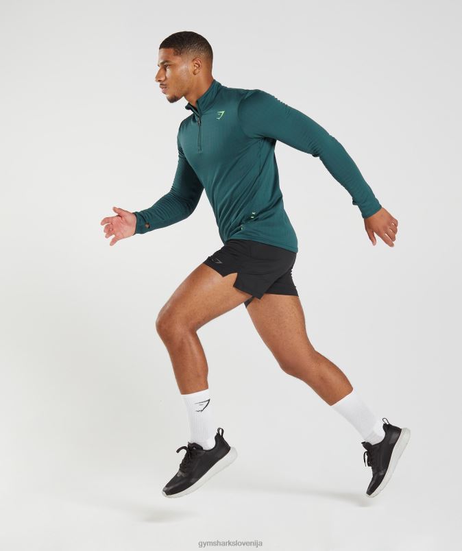 športna 1/4 zadrga moškiGymshark zimska modrica J00L2815