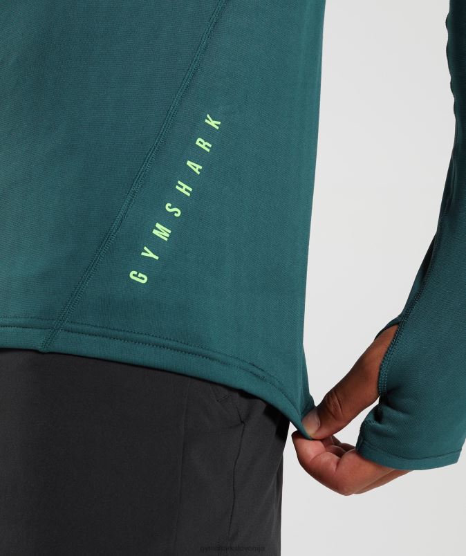 športna 1/4 zadrga moškiGymshark zimska modrica J00L2815