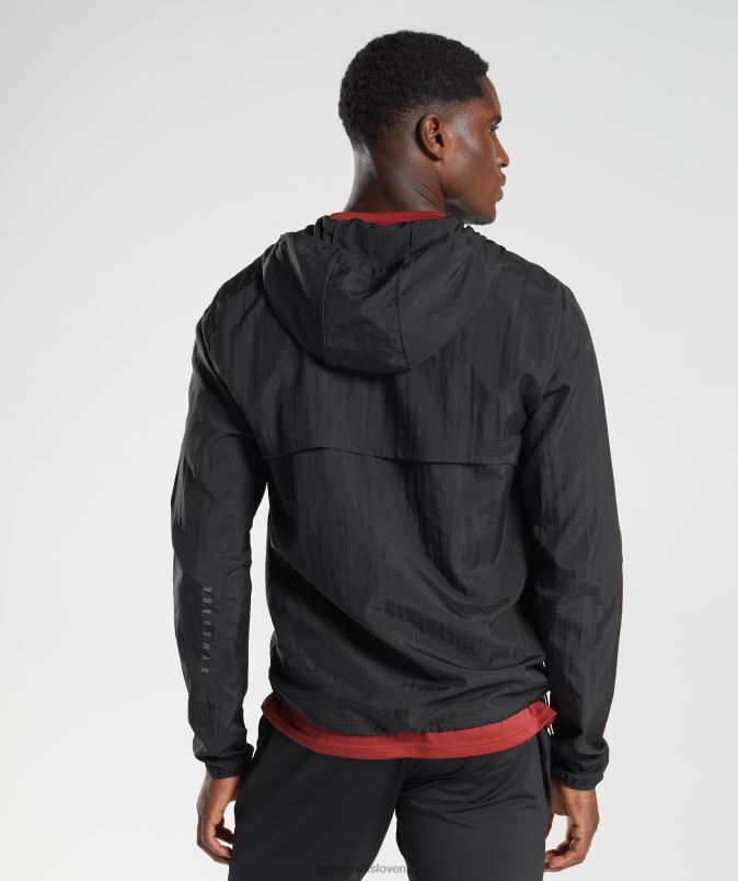 športna vetrovka moškiGymshark Črna J00L2831