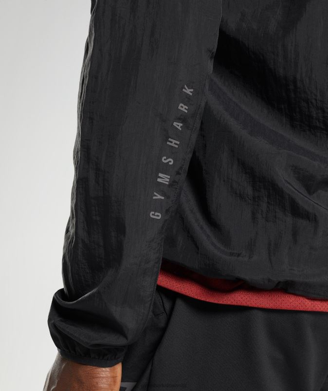 športna vetrovka moškiGymshark Črna J00L2831