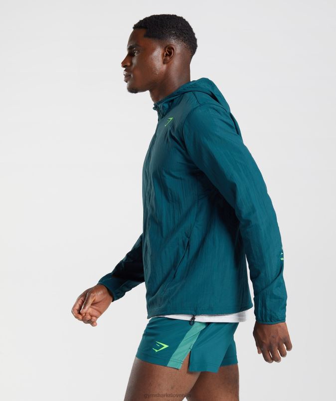 športna vetrovka moškiGymshark zimska modrica J00L2816