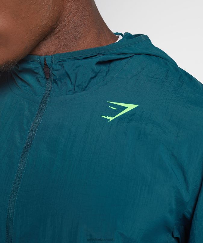 športna vetrovka moškiGymshark zimska modrica J00L2816