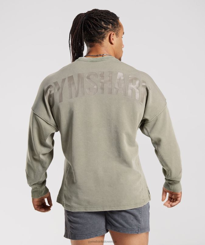 power washed crew moškiGymshark ekru rjava J00L2860