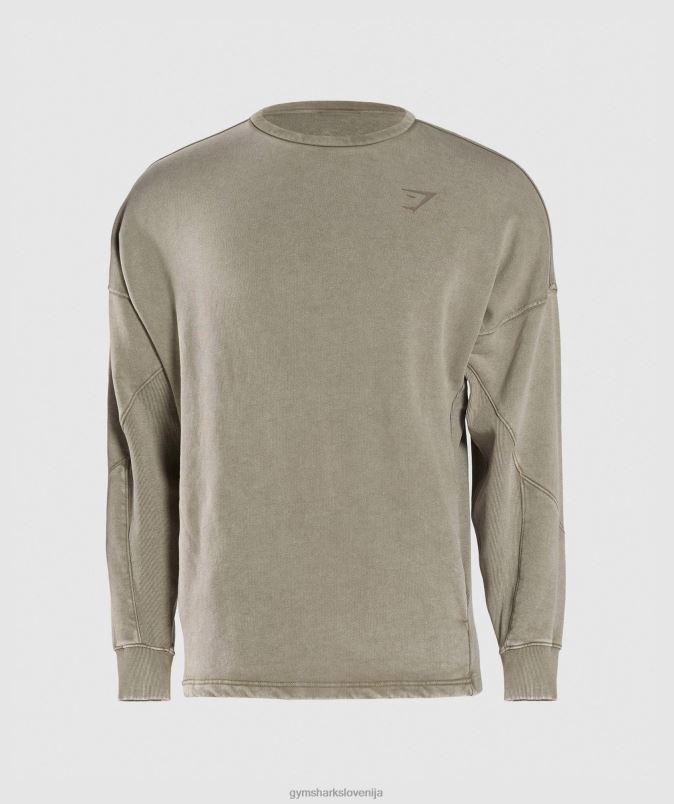 power washed crew moškiGymshark ekru rjava J00L2860