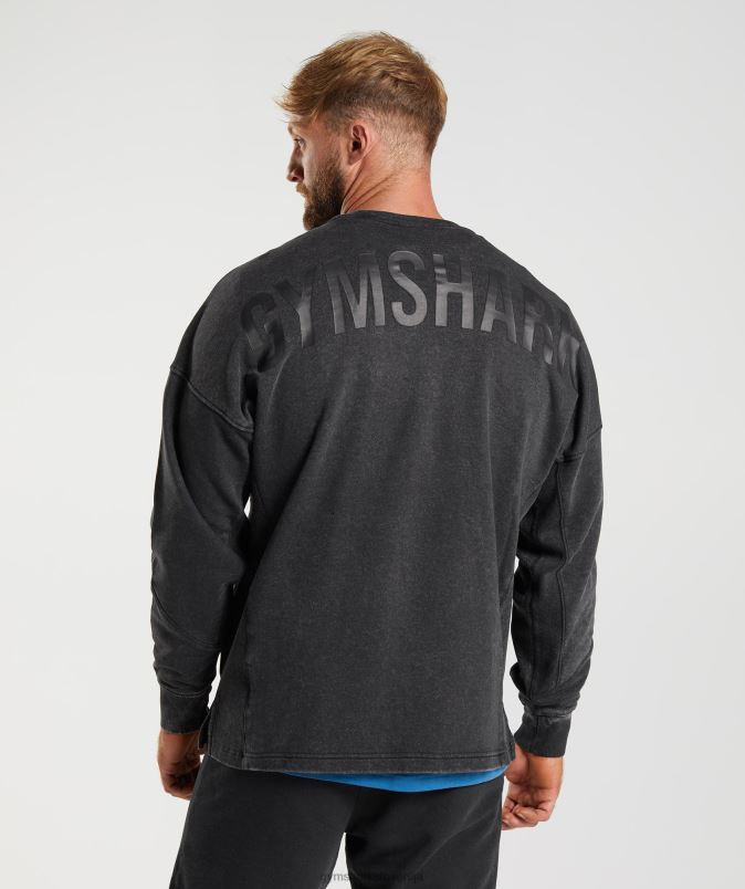 power washed crew moškiGymshark Črna J00L2851