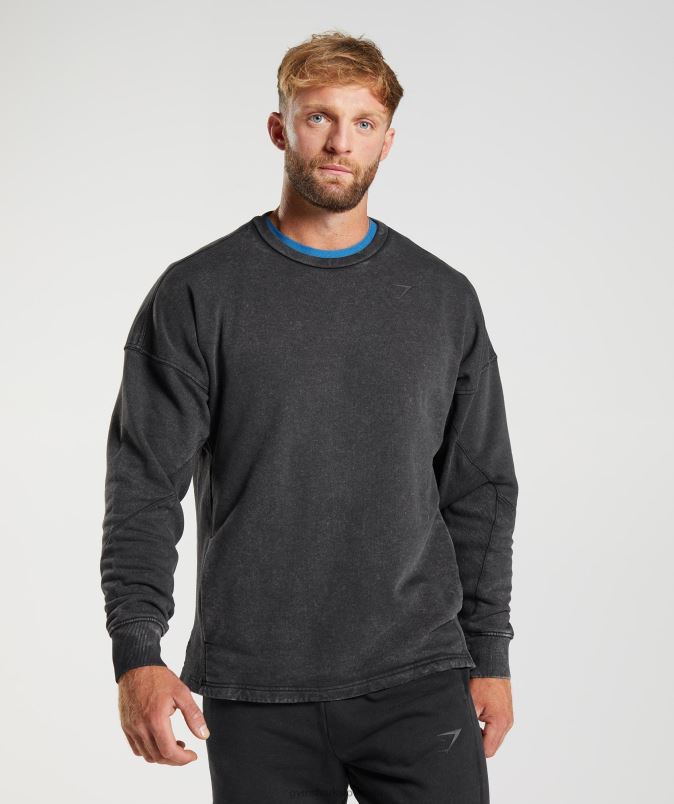 power washed crew moškiGymshark Črna J00L2851