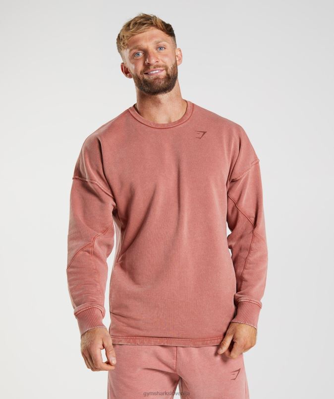 power washed crew moškiGymshark rožnato rjava J00L2790