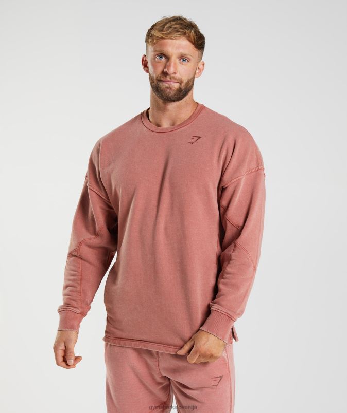 power washed crew moškiGymshark rožnato rjava J00L2790