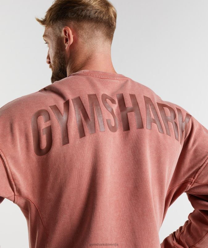 power washed crew moškiGymshark rožnato rjava J00L2790