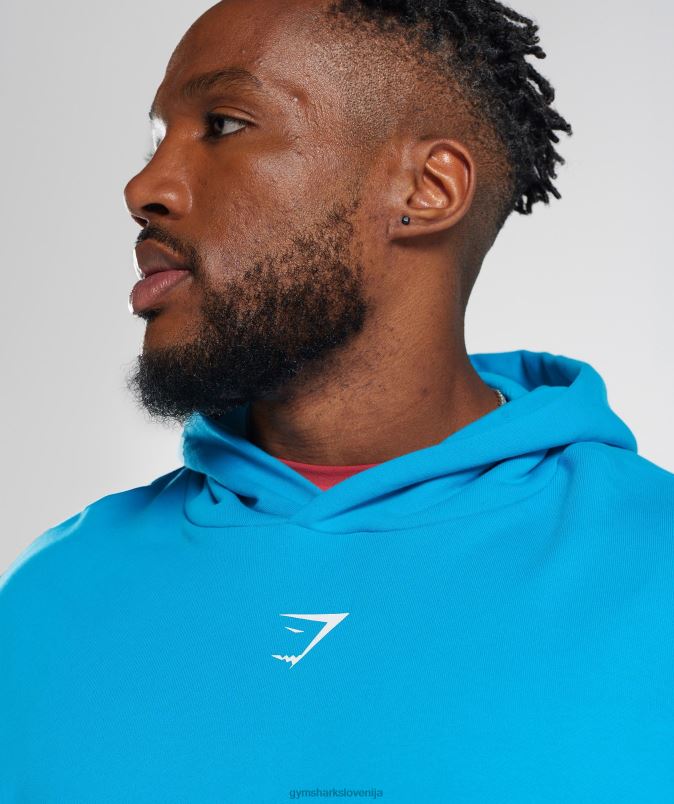 pulover s kapuco moškiGymshark električno modra J00L2880