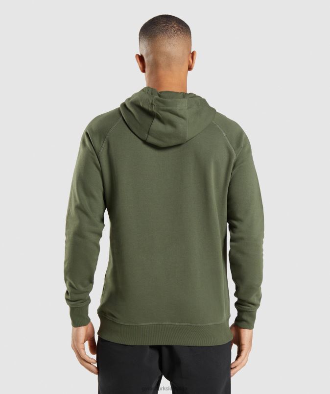 pulover s kapuco moškiGymshark jedro olive J00L2806