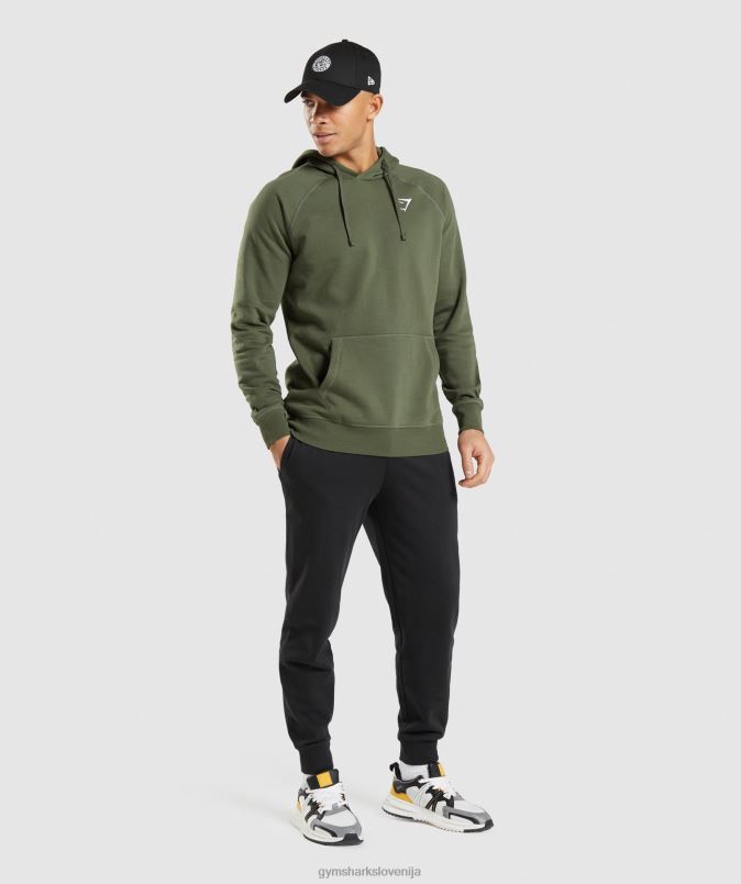 pulover s kapuco moškiGymshark jedro olive J00L2806