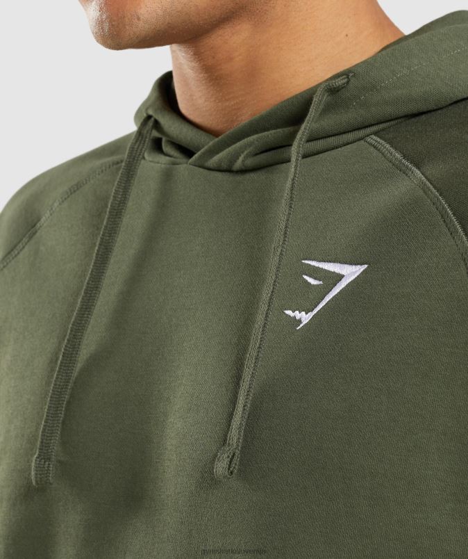 pulover s kapuco moškiGymshark jedro olive J00L2806