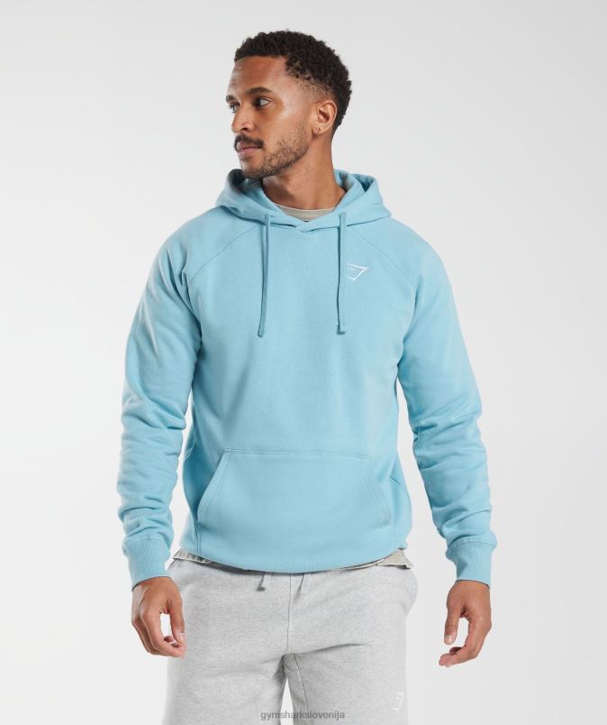 pulover s kapuco moškiGymshark modra ledena gora J00L2879